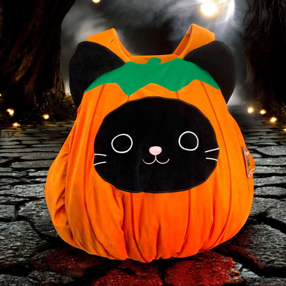 NEW Original Squishmallows Calio The Black Cat Halloween Costume Pumpkin NWT - Picture 1 of 11
